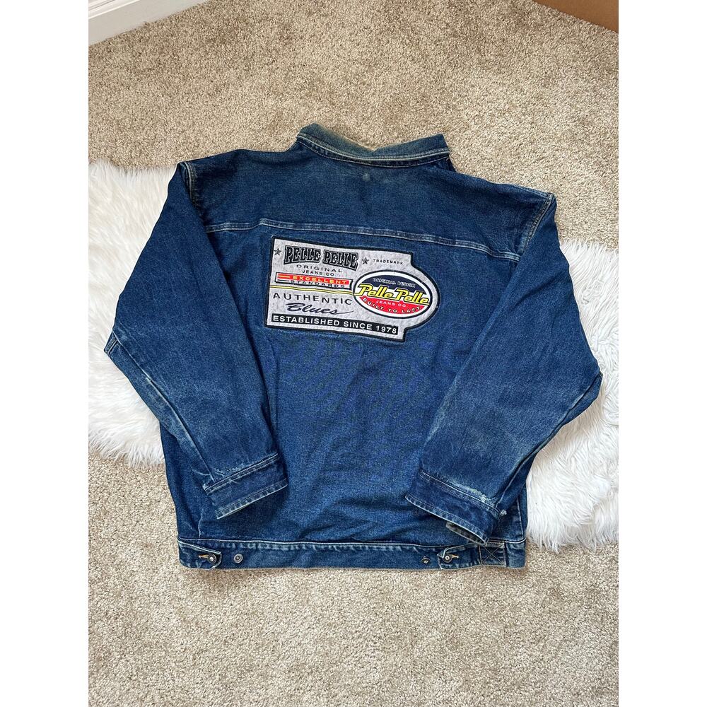 Vintage Pelle Pelle Jean Denim Distressed Jacket